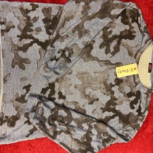 T Party Fashion women’s French terry sweatshirt- Blue and Black